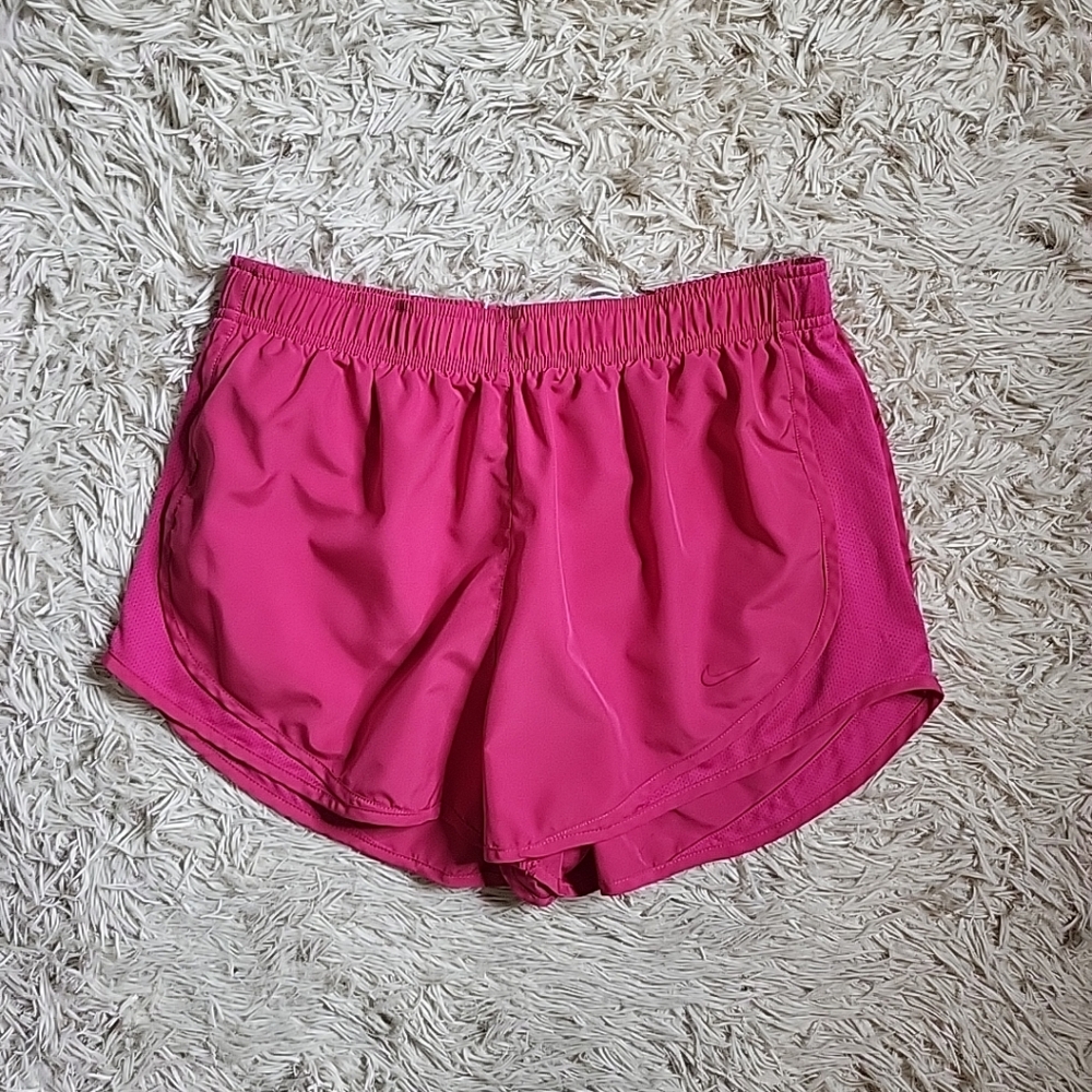Nike Dri Fit Pink Running Shorts - L Large